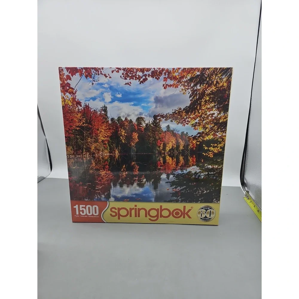 Springbok‎ 1500 Puzzle Autumn Reflections New Sealed Fall Scenery Leaves Trees